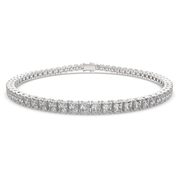 Thalassa Princess Cut Diamond Tennis Bracelet Prong Set (6 ctw) - Nivetta